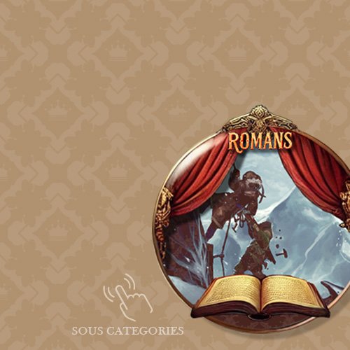 Visuel de la catégorie Romans avec une scène d’aventure fantastique