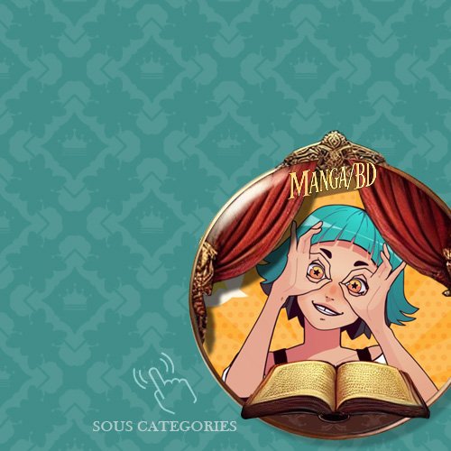 Illustration de la catégorie Manga/BD avec une jeune lectrice souriante